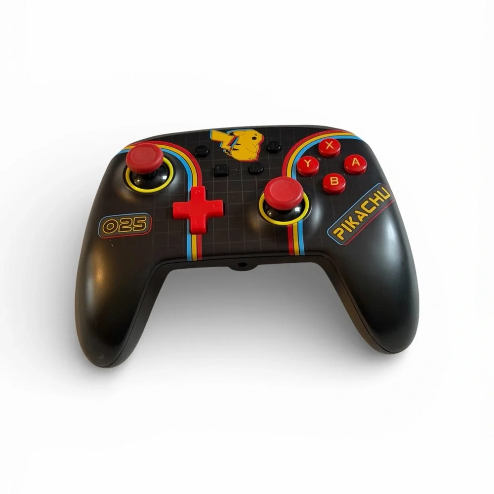 Pikachu Edition Black and Red Gaming Controller